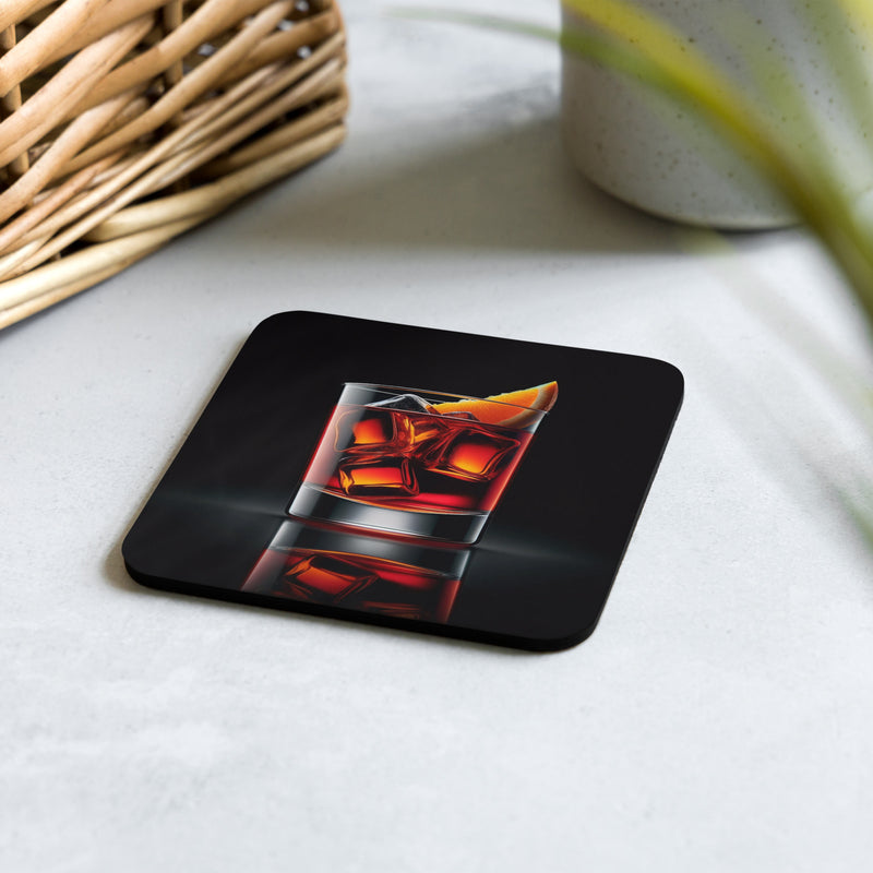Negroni Cork-back coaster