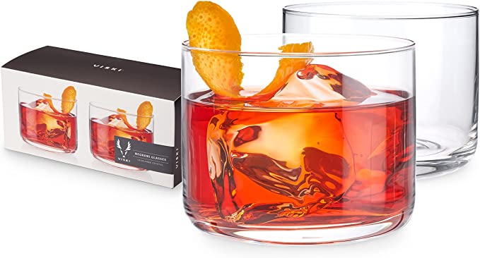 Viski Crystal Negroni Tumblers Set of 2