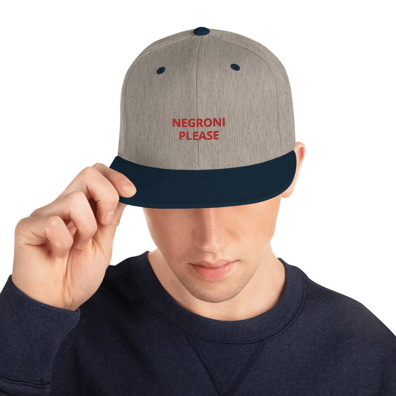 Negroni Please Snapback Hat