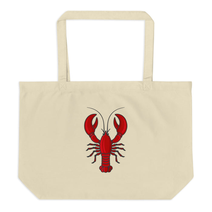 Lobster Large organic tote bag
