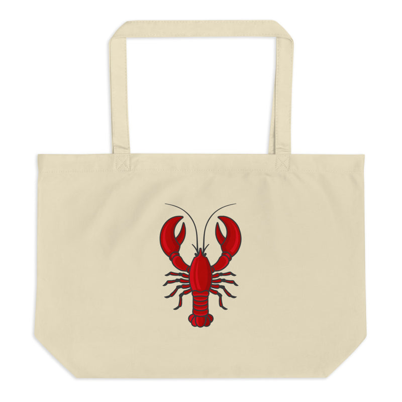 Lobster Large organic tote bag