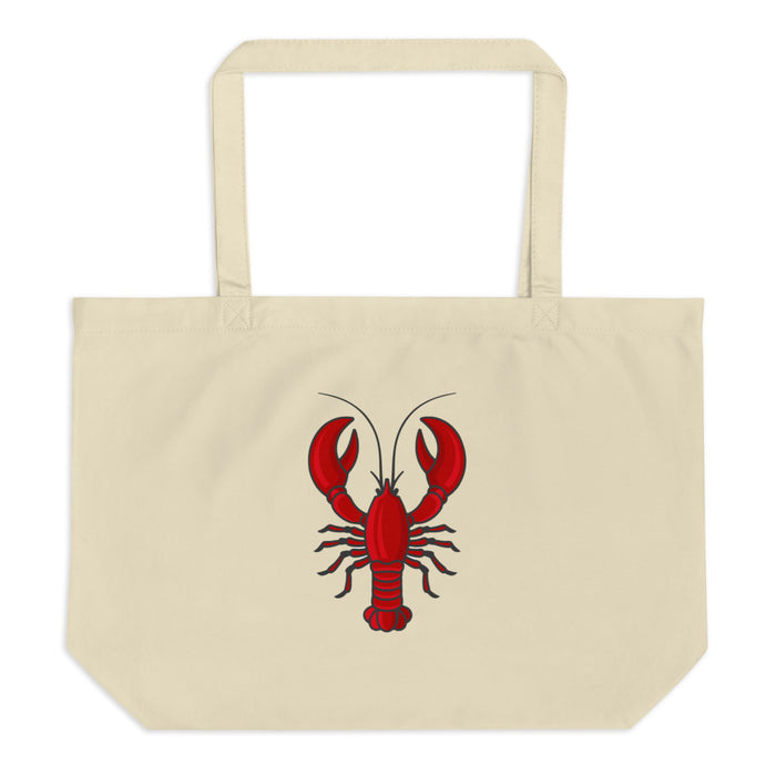 Lobster Large organic tote bag