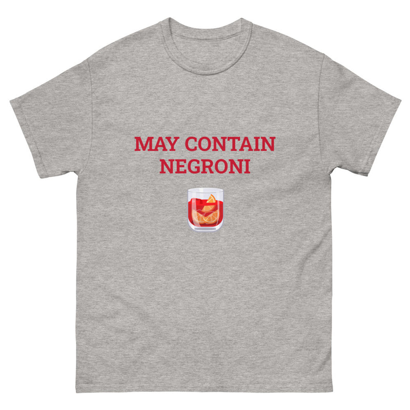 May Contain Negroni, With Negroni Glass - Men's heavyweight tee