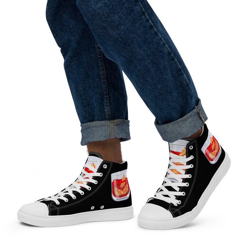 Negroni Sneakers - Men’s high top canvas - black