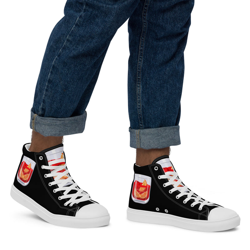 Negroni Sneakers - Men’s high top canvas - black