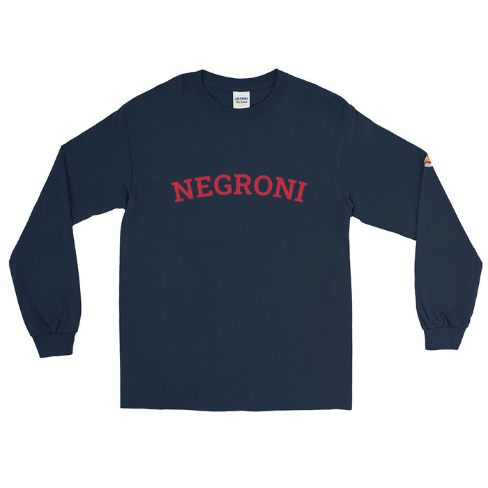 Negroni with Sleeve Negroni Glass - Men’s Long Sleeve Shirt