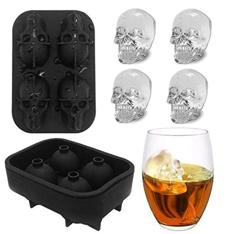 Ice Cube Maker - Skull, Pistol, Bullet and Octopus