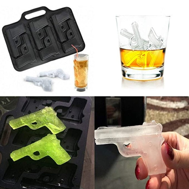 Ice Cube Maker - Skull, Pistol, Bullet and Octopus