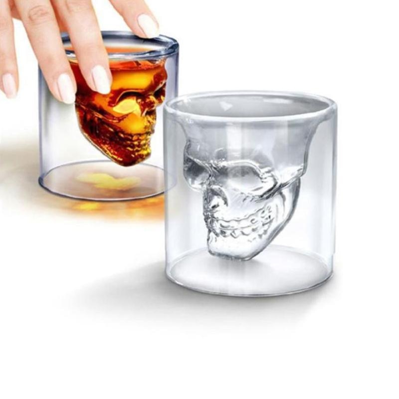 Skull Whiskey Tumbler Glass