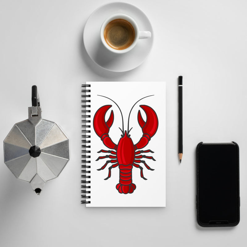 Lobster Spiral notebook