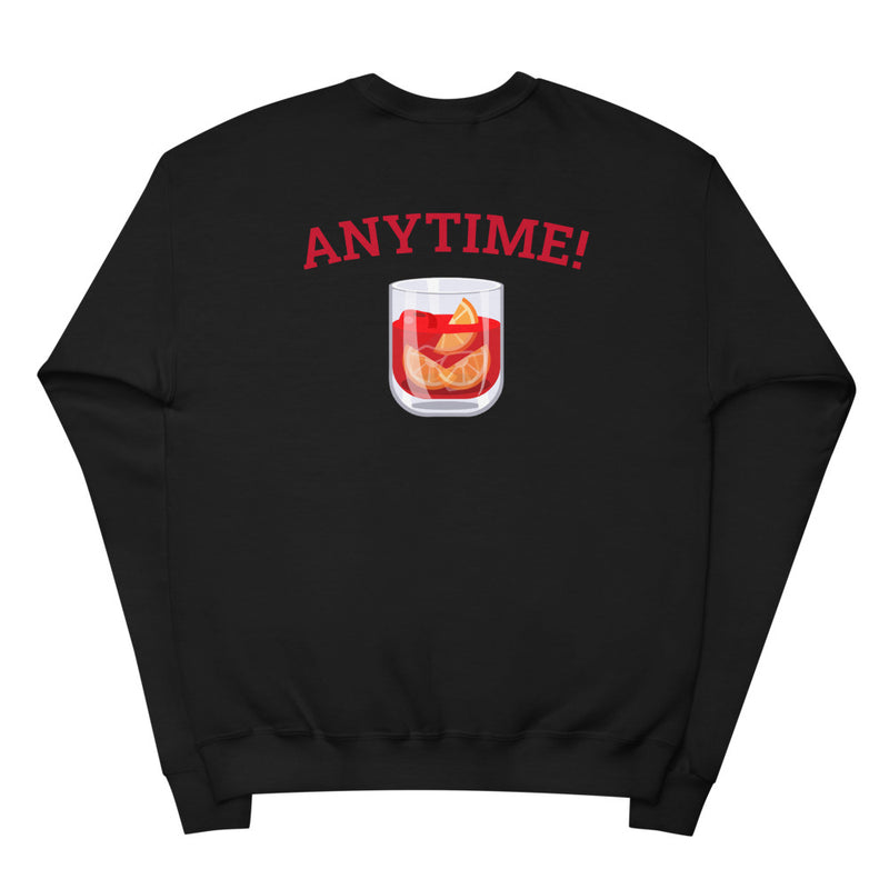 Negroni Time? Anytime! Unisex fleece sweatshirt