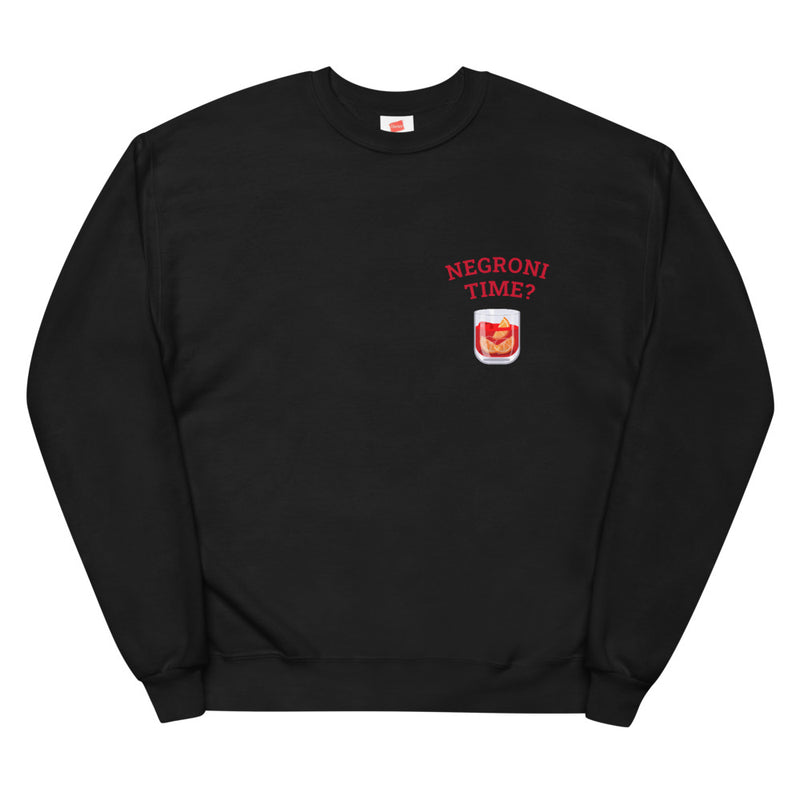 Negroni Time? Anytime! Unisex fleece sweatshirt