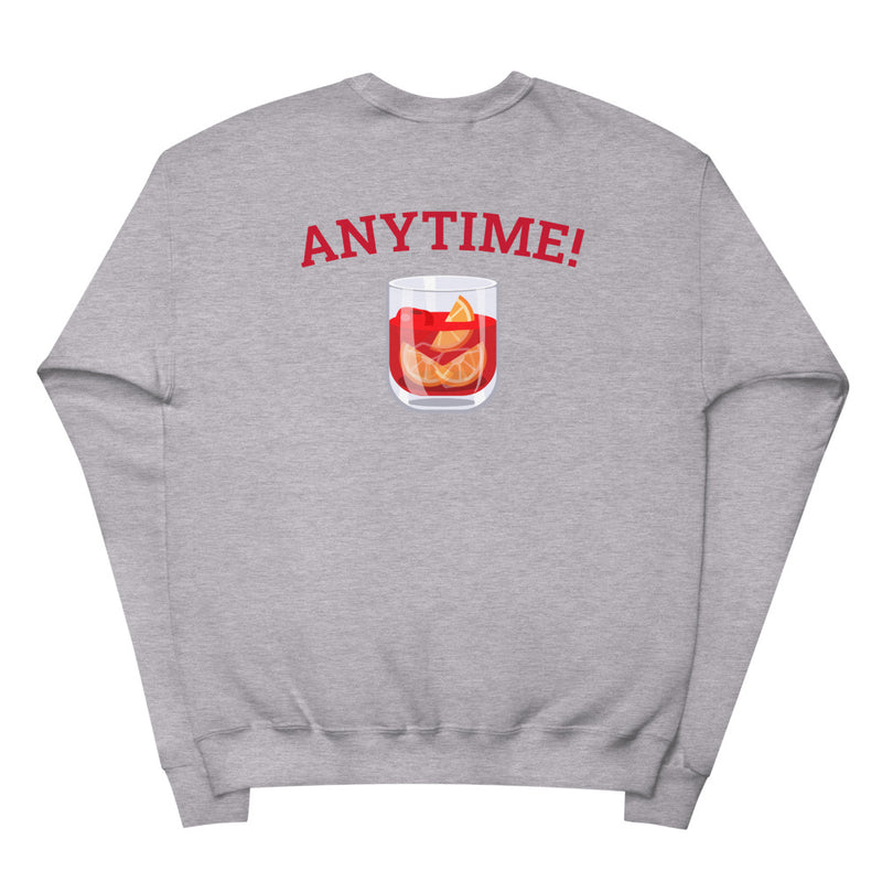 Negroni Time? Anytime! Unisex fleece sweatshirt