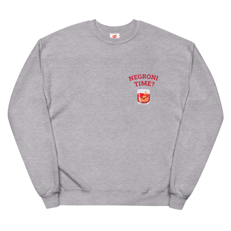 Negroni Time? Anytime! Unisex fleece sweatshirt