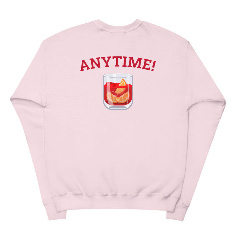 Negroni Time? Anytime! Unisex fleece sweatshirt