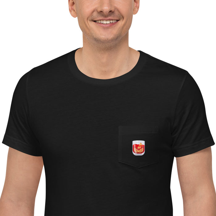 Negroni Glass Unisex Pocket Negroni T-Shirt