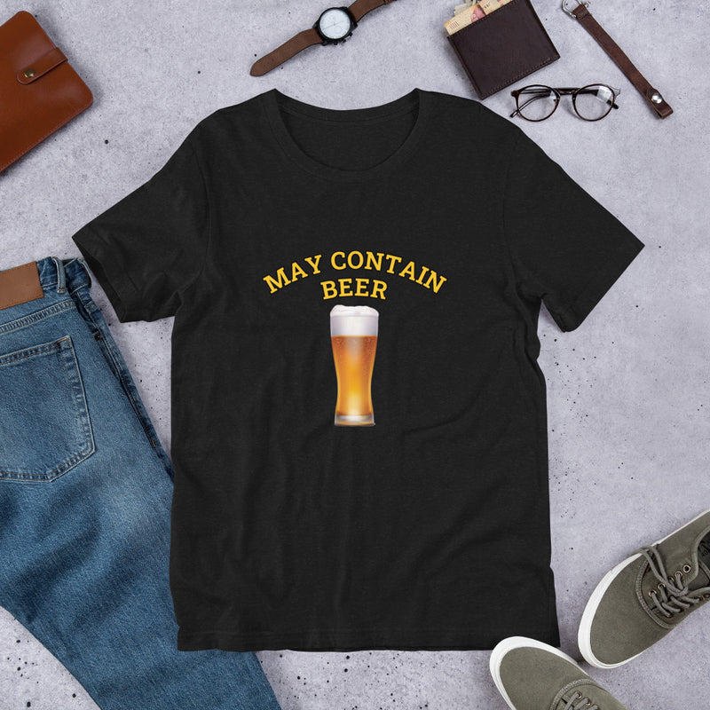 May Contain Beer Short-Sleeve Unisex T-Shirt