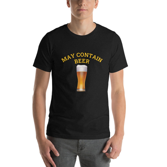 May Contain Beer Short-Sleeve Unisex T-Shirt