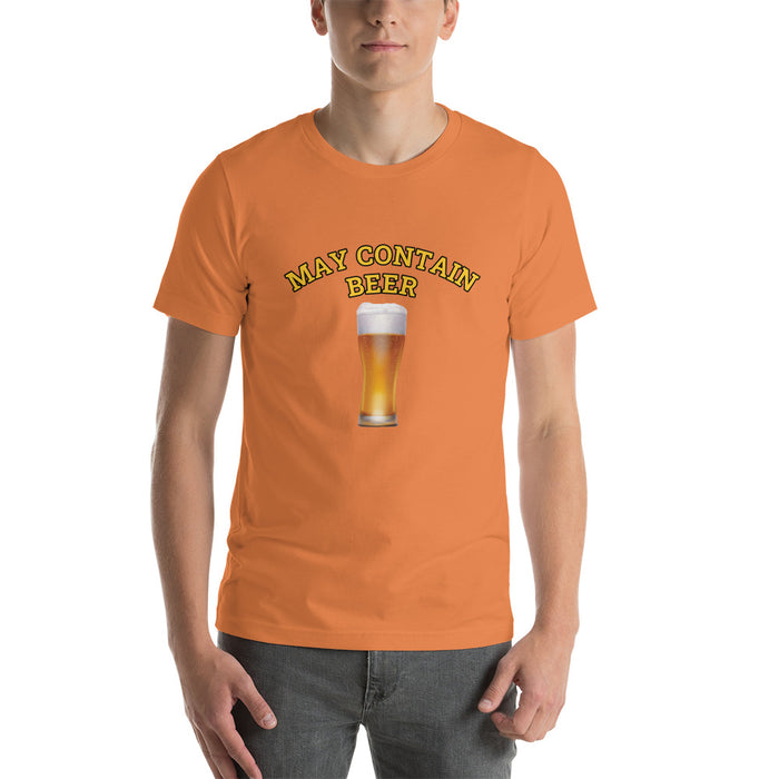 May Contain Beer Short-Sleeve Unisex T-Shirt