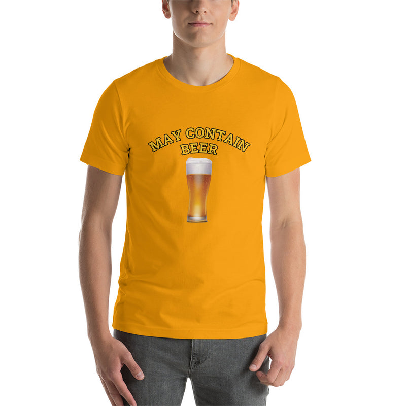 May Contain Beer Short-Sleeve Unisex T-Shirt