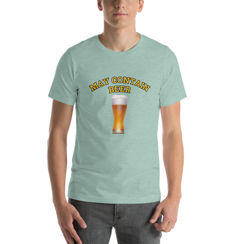 May Contain Beer Short-Sleeve Unisex T-Shirt