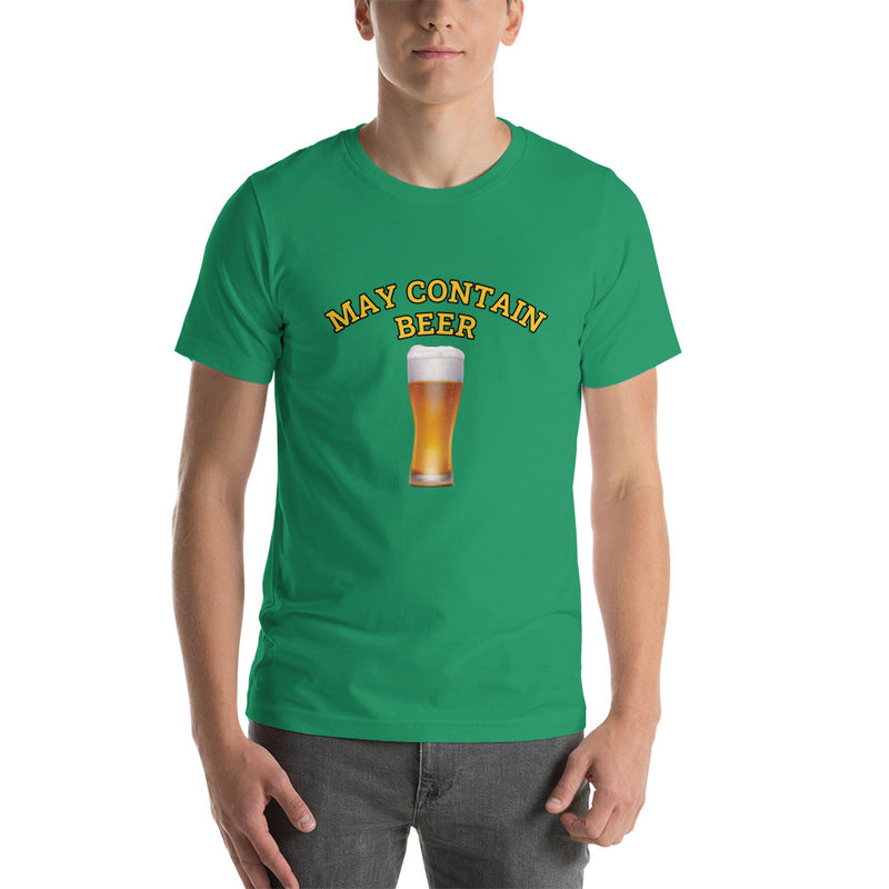 May Contain Beer Short-Sleeve Unisex T-Shirt