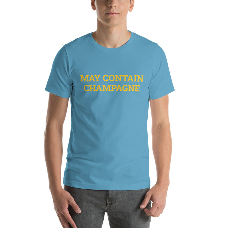 May Contain Champagne - Short-Sleeve Unisex T-Shirt