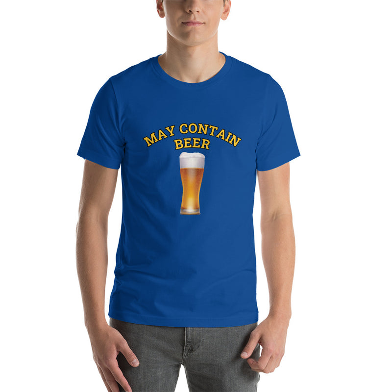 May Contain Beer Short-Sleeve Unisex T-Shirt