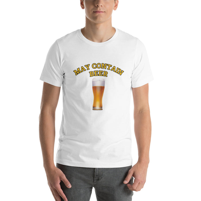 May Contain Beer Short-Sleeve Unisex T-Shirt