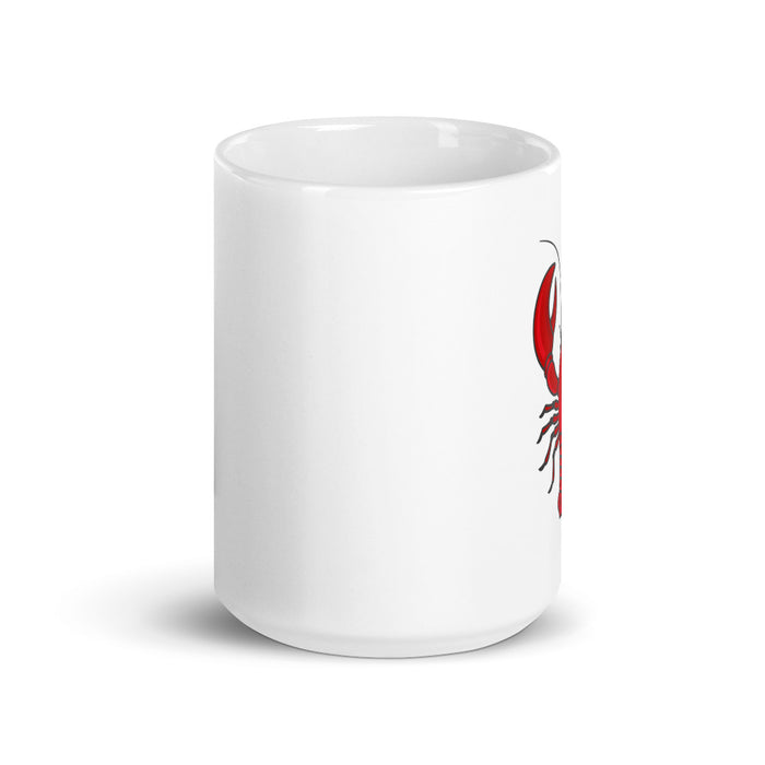 Lobster White glossy mug