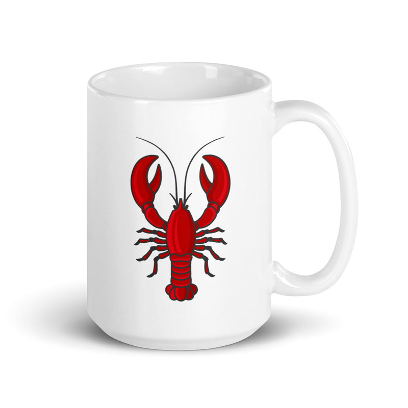 Lobster White glossy mug